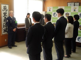 感謝状贈呈の画像